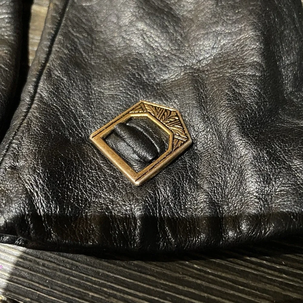 Montefusco Womens Genuine Leather Wool Lined Driving Gloves Black.‎ Italy Sz.7.5